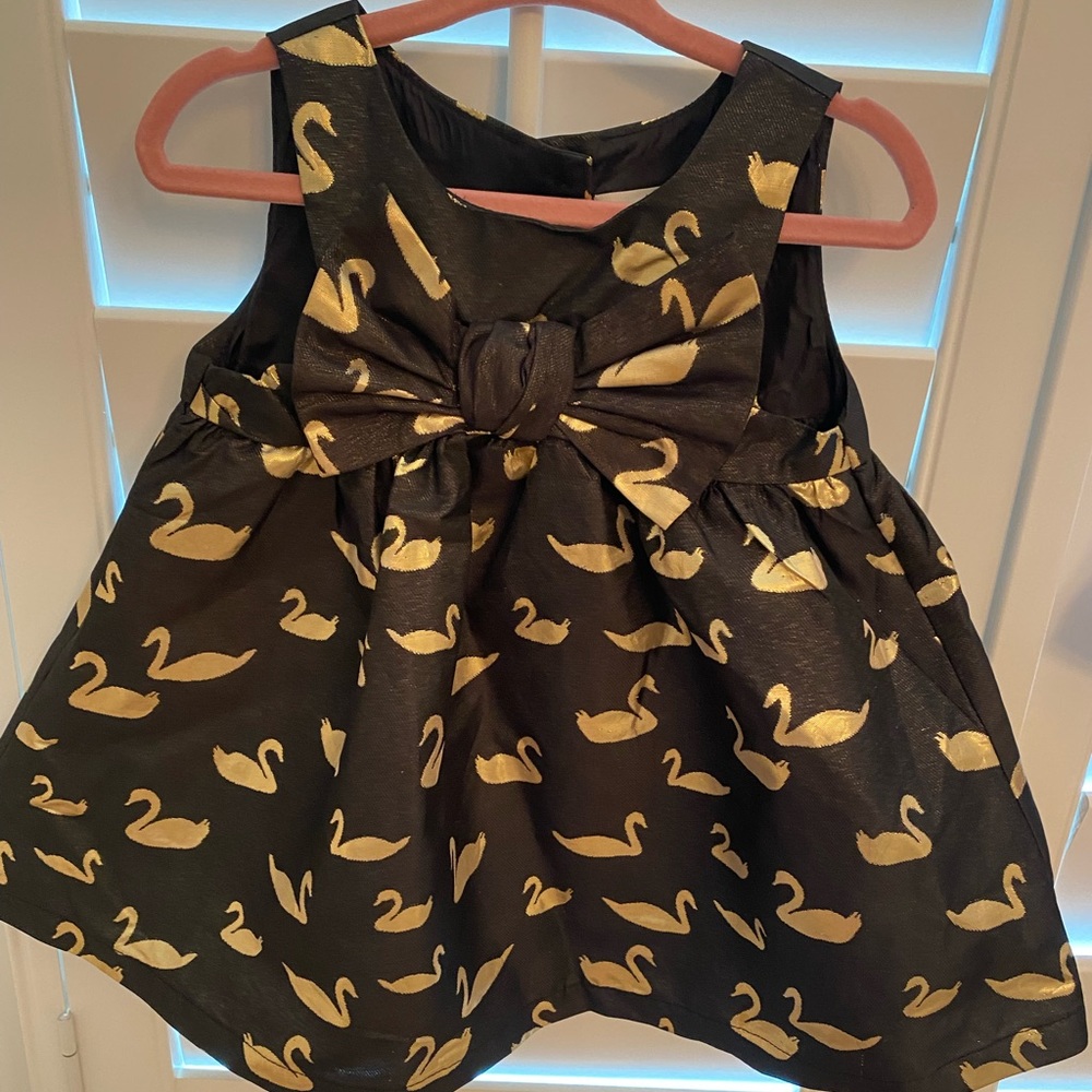 12 month girl swan dress